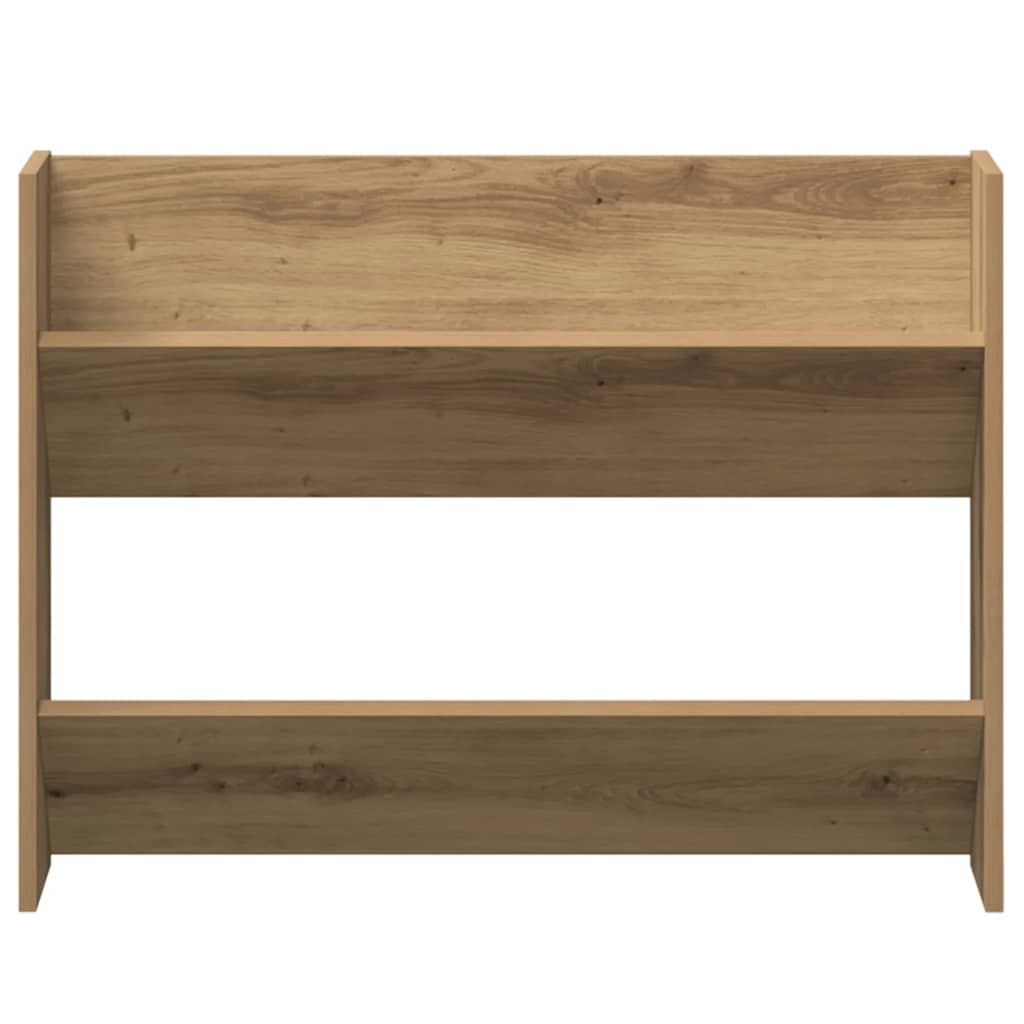 Wall Shoe Cabinet Artisan Oak 80x18x60 cm Engineered Wood