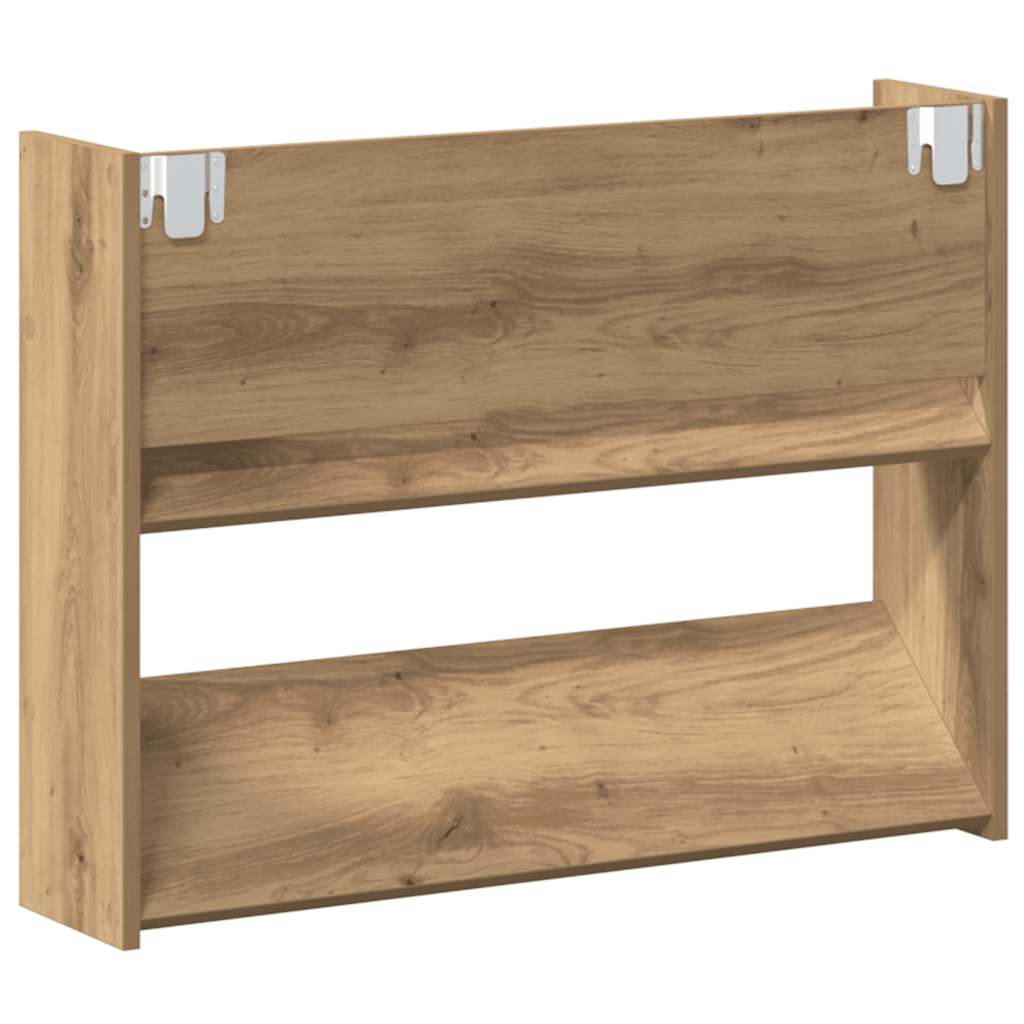 Wall Shoe Cabinet Artisan Oak 80x18x60 cm Engineered Wood