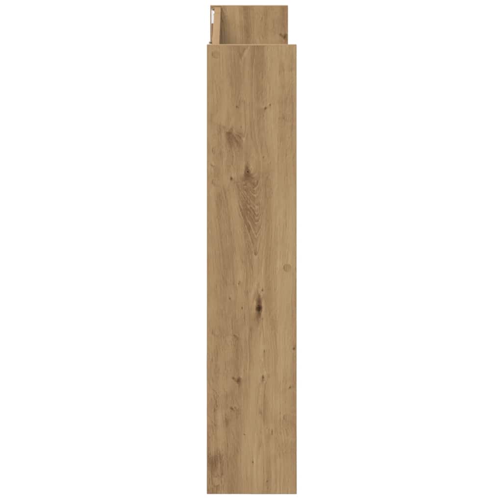 Wall Shoe Cabinet Artisan Oak 80x18x90 cm Engineered Wood