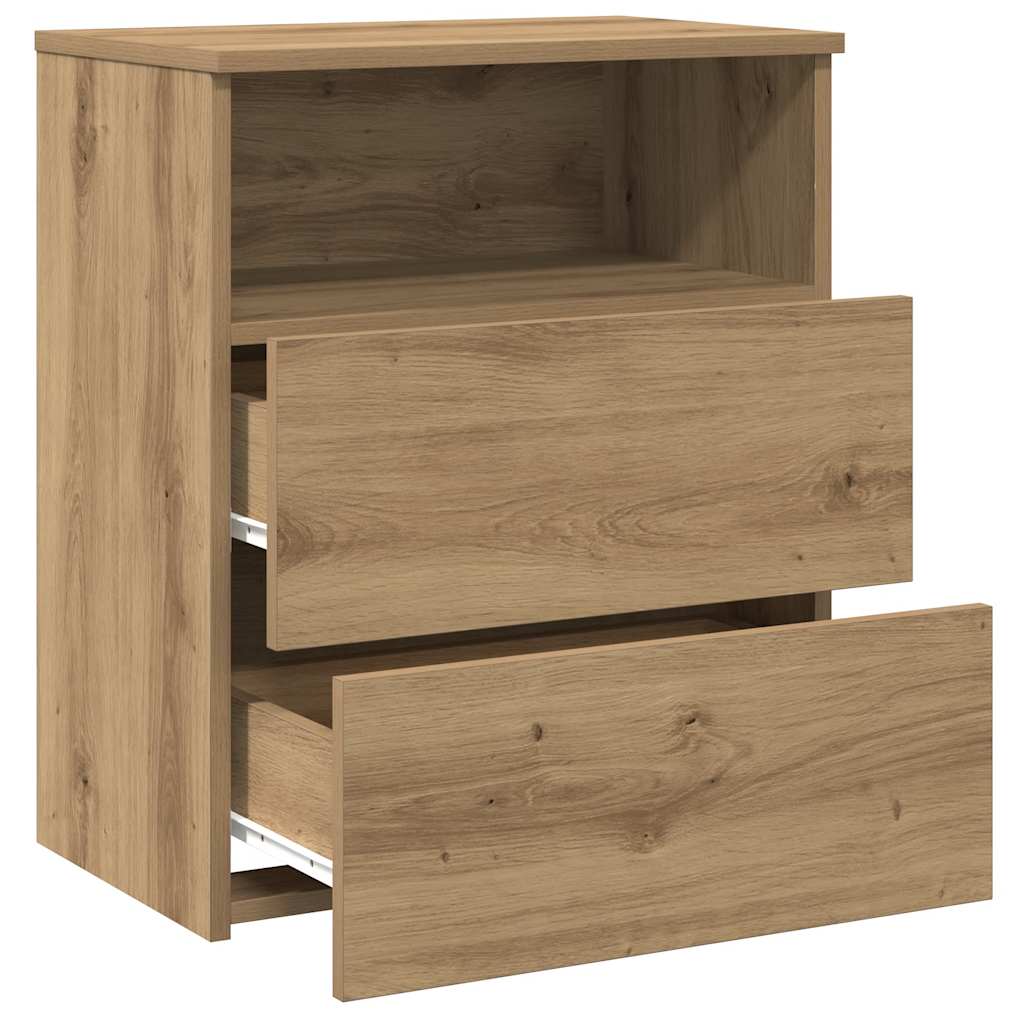 Bedside Cabinet Artisan Oak 50x32x60cm Engineered Wood