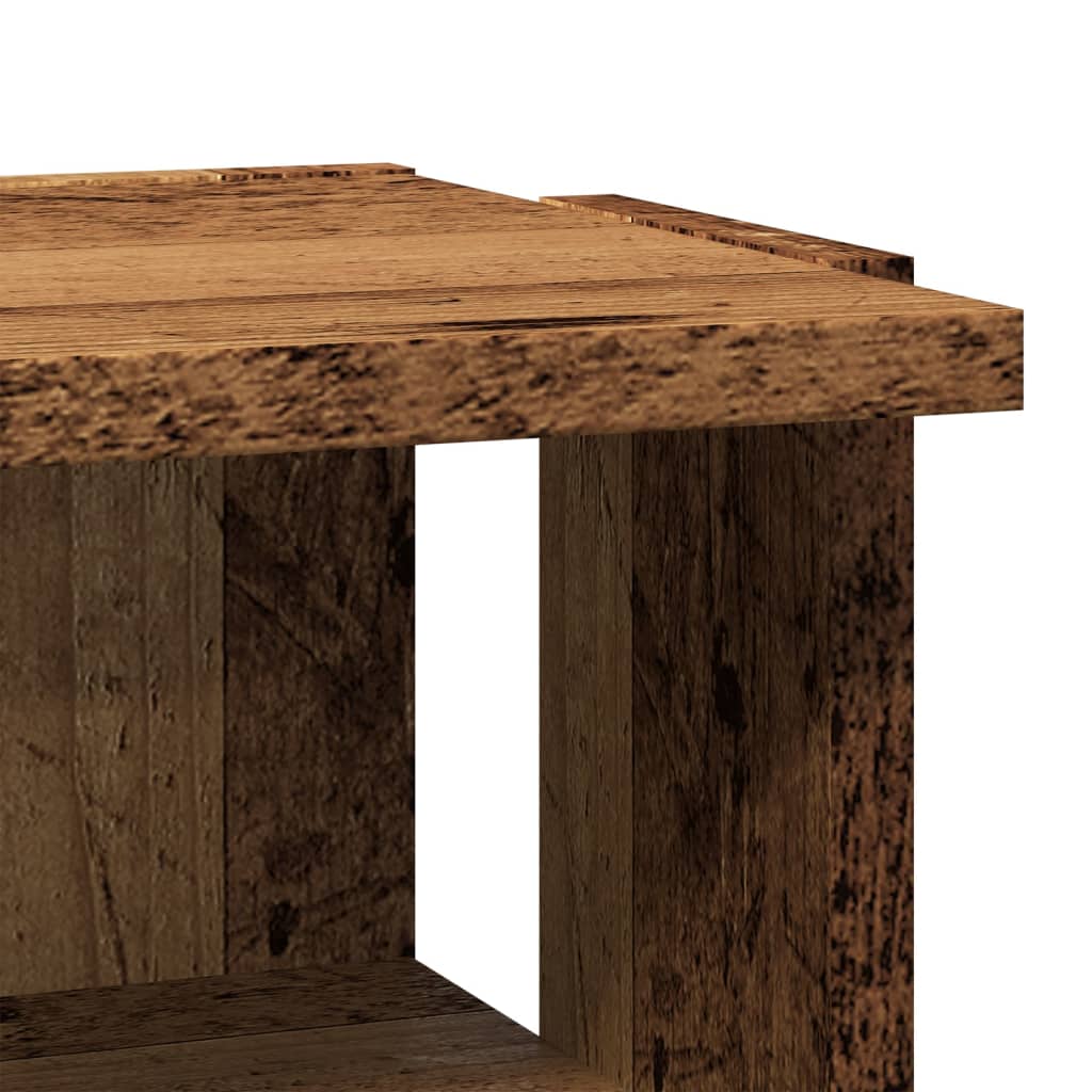 Shoe Cabinet Old Wood 28x27x102 cm Engineered Wood