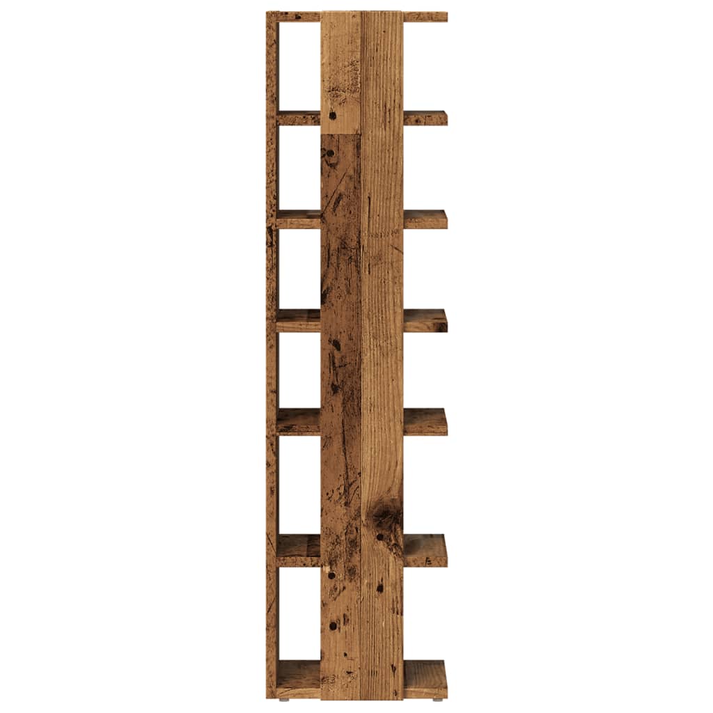 Shoe Cabinets 2 pcs Old Wood 28x27x102 cm Engineered Wood