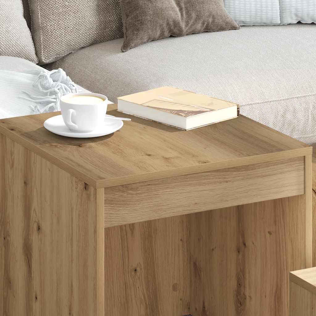 Nesting Tables 3 pcs Artisan Oak Engineered Wood