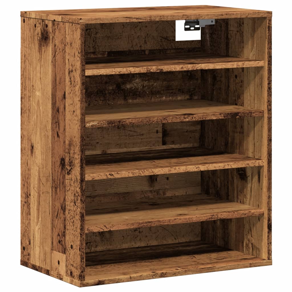 Shoe Cabinet Old Wood 60x35x70 cm Engineered Wood