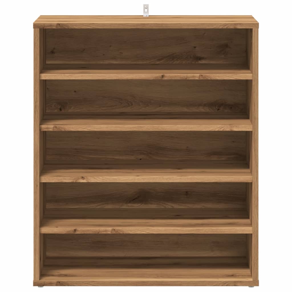 Shoe Cabinet Artisan Oak 60x35x70 cm Engineered Wood