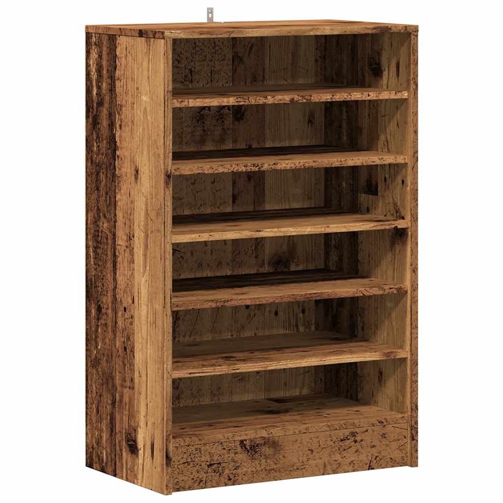 Shoe Cabinet Old Wood 60x35x92 cm Engineered Wood