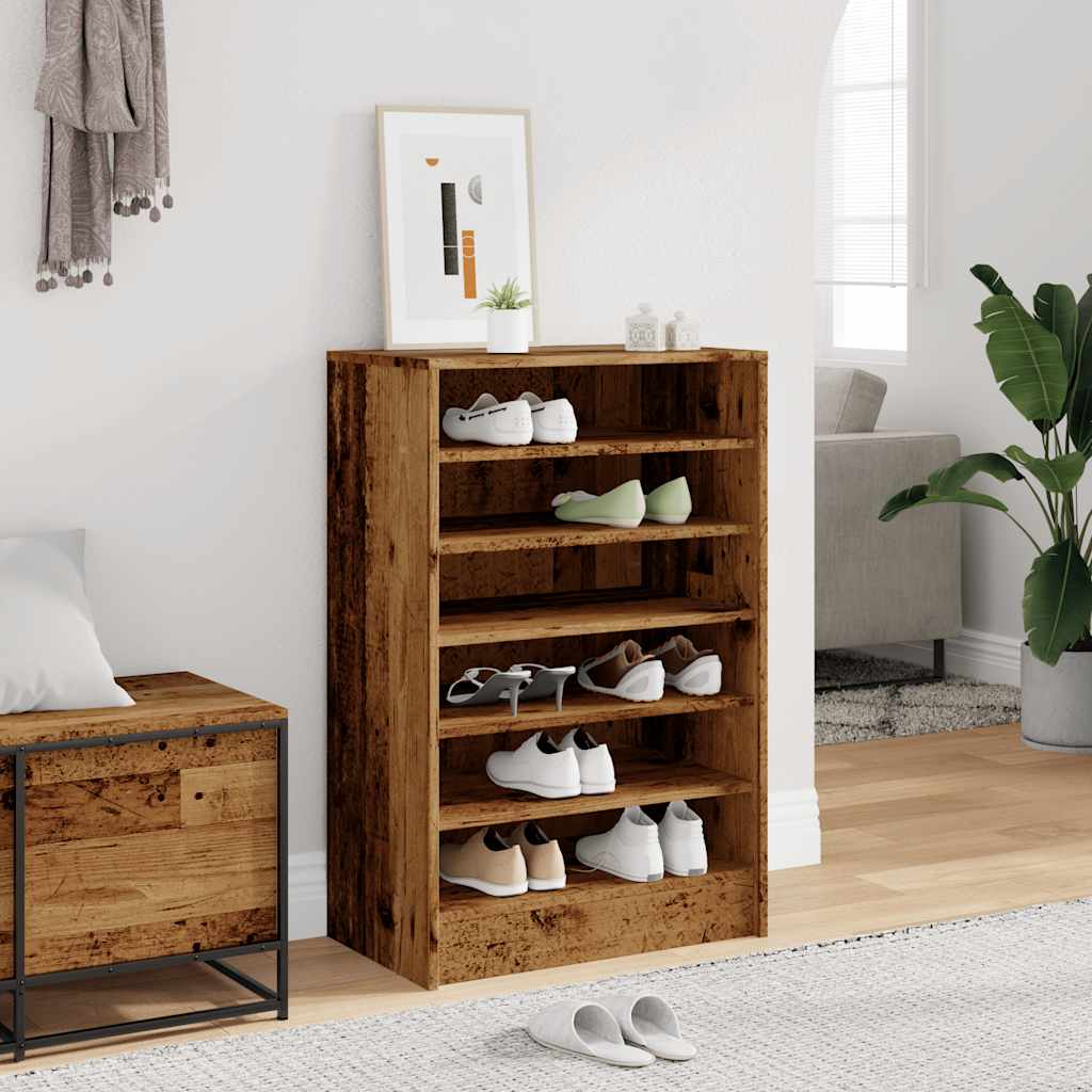 Shoe Cabinet Old Wood 60x35x92 cm Engineered Wood