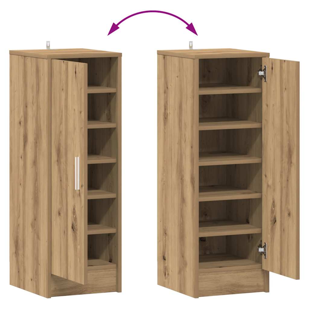 Shoe Cabinet Old Wood 32x35x92 cm Engineered Wood