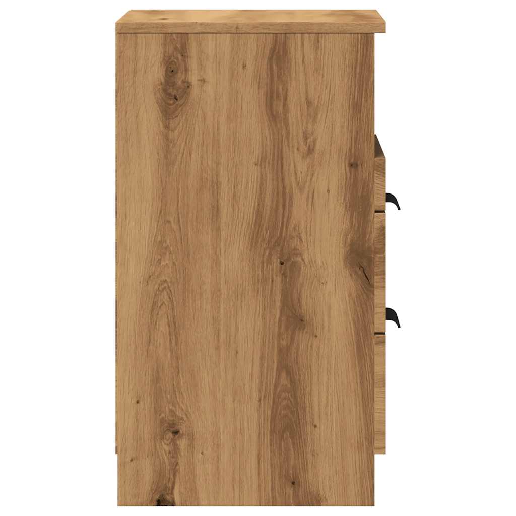Bedside Cabinet Artisan Oak 40x36x65 cm Engineered Wood