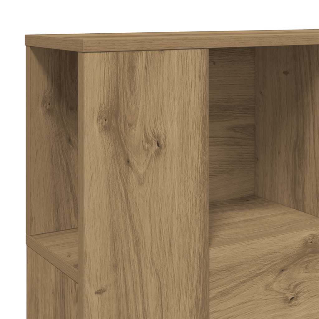 Headboard Cabinet Artisan Oak 120x19x104.5 cm Engineered Wood