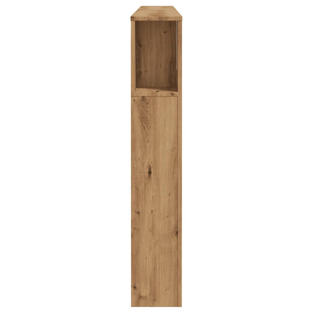Headboard Cabinet Artisian Oak 200x18.5x102.5 cm Engineered Wood