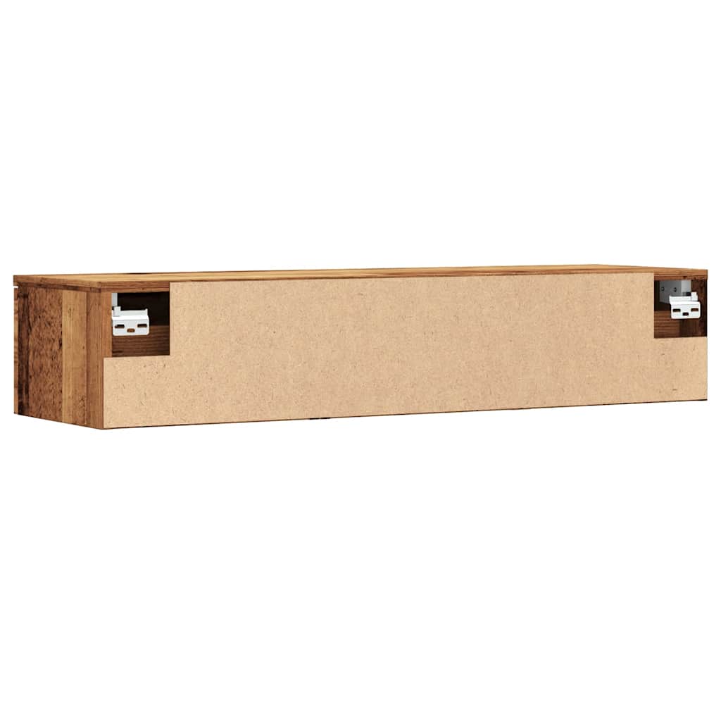Wall Cabinet Old Wood 102x30x20 cm Engineered Wood