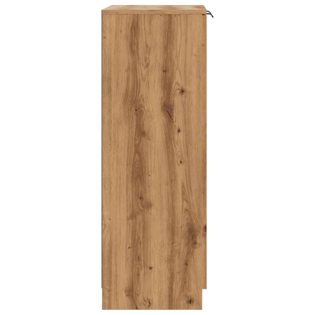 Shoe Cabinet Artisian Oak 59x35x100.5 cm Engineered Wood
