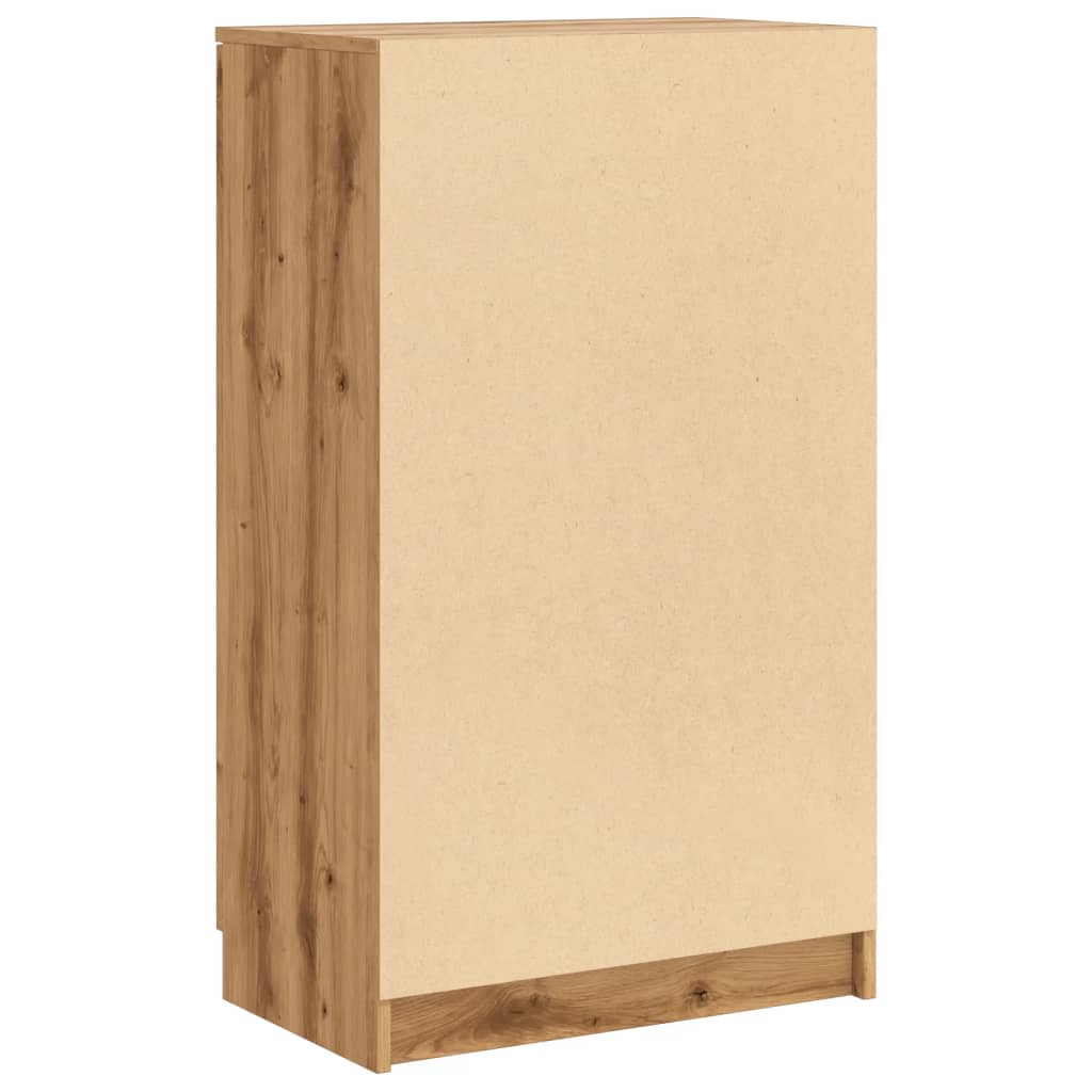 Shoe Cabinet Artisian Oak 59x35x100.5 cm Engineered Wood