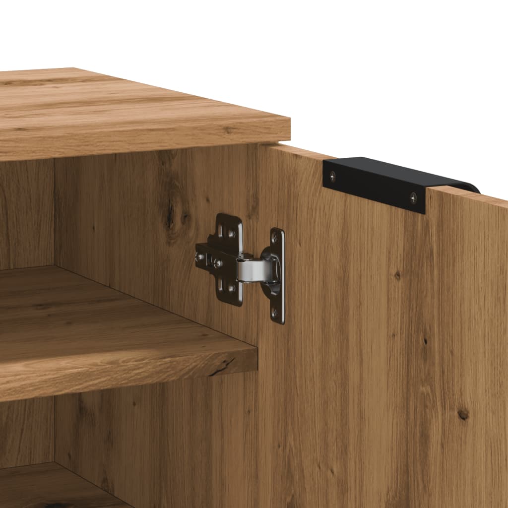 Shoe Cabinet Artisian Oak 59x35x100.5 cm Engineered Wood