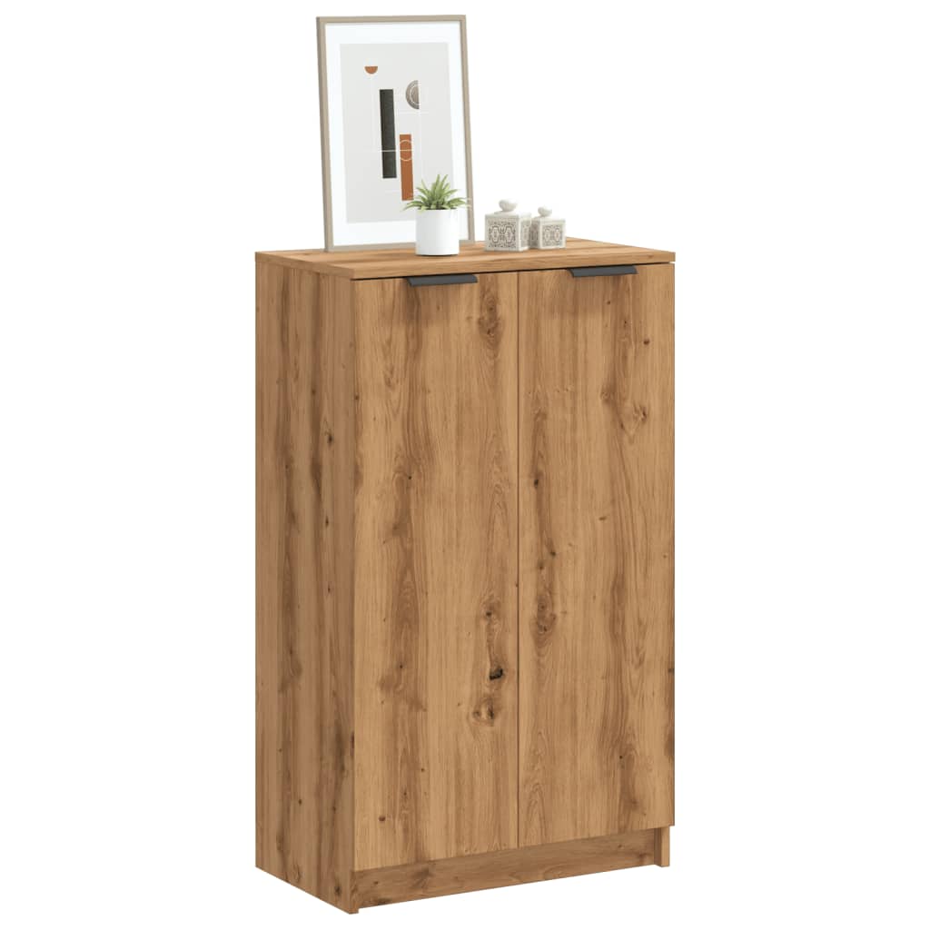 Shoe Cabinet Artisian Oak 59x35x100.5 cm Engineered Wood