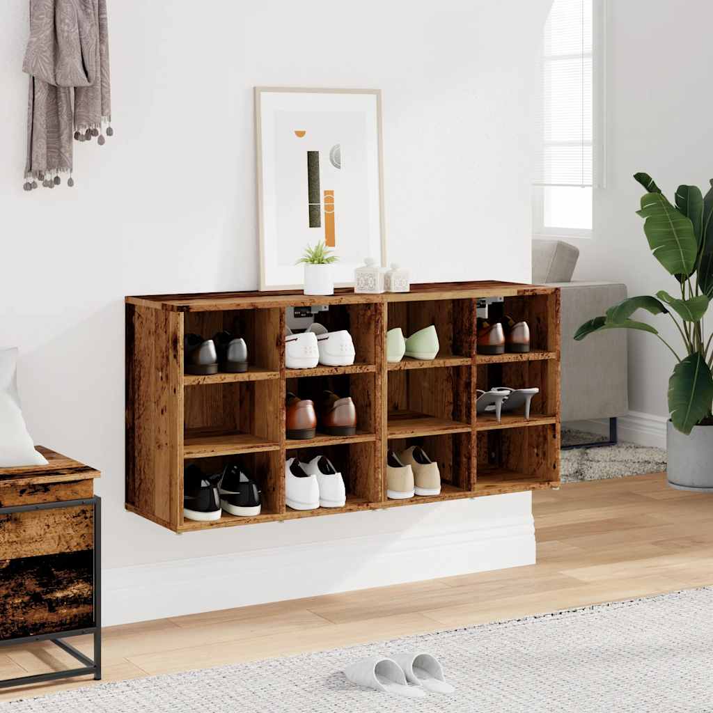 Shoe Cabinets 2 pcs Old Wood 52x30x50 cm