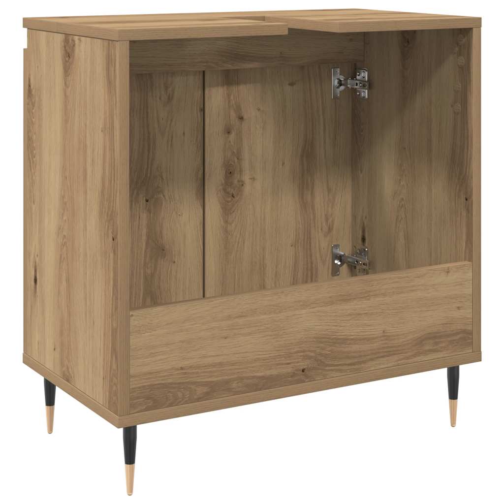 Bathroom Cabinet Artisan Oak 58x33x60 cm Engineered Wood