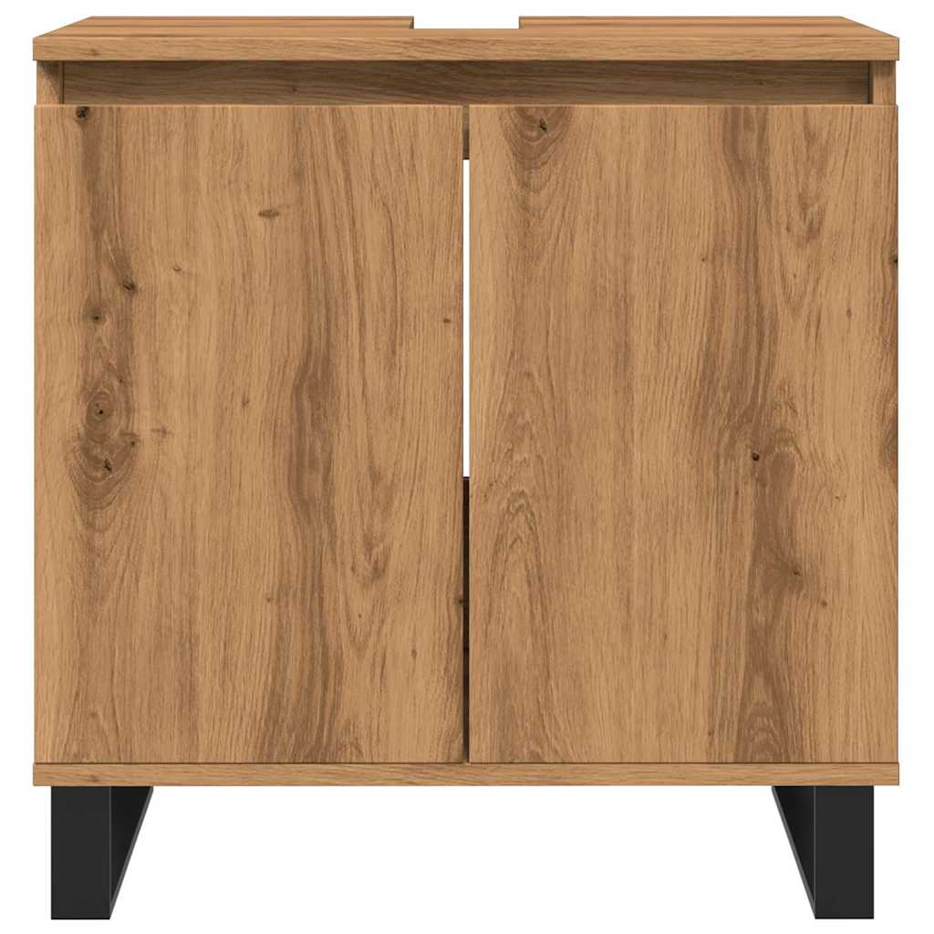 Bathroom Cabinet Artisan Oak 58x33x60 cm Engineered Wood