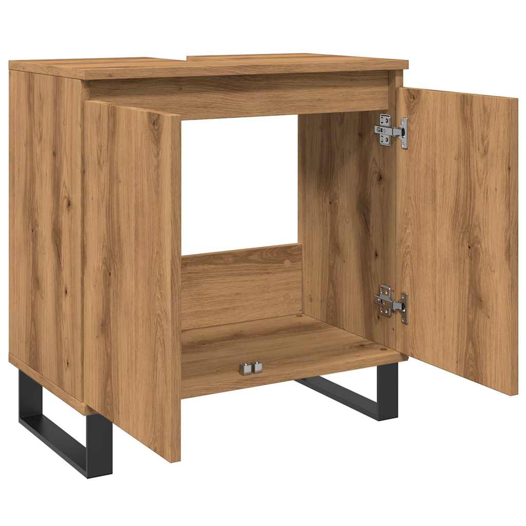 Bathroom Cabinet Artisan Oak 58x33x60 cm Engineered Wood