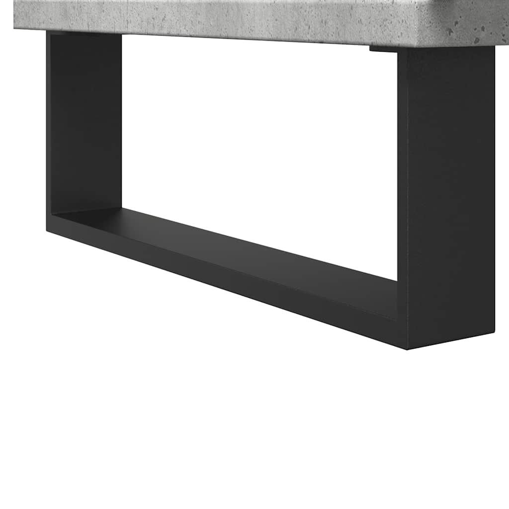 Bathroom Sink Cabinet Concrete Grey 65x33x60 cm Engineered Wood