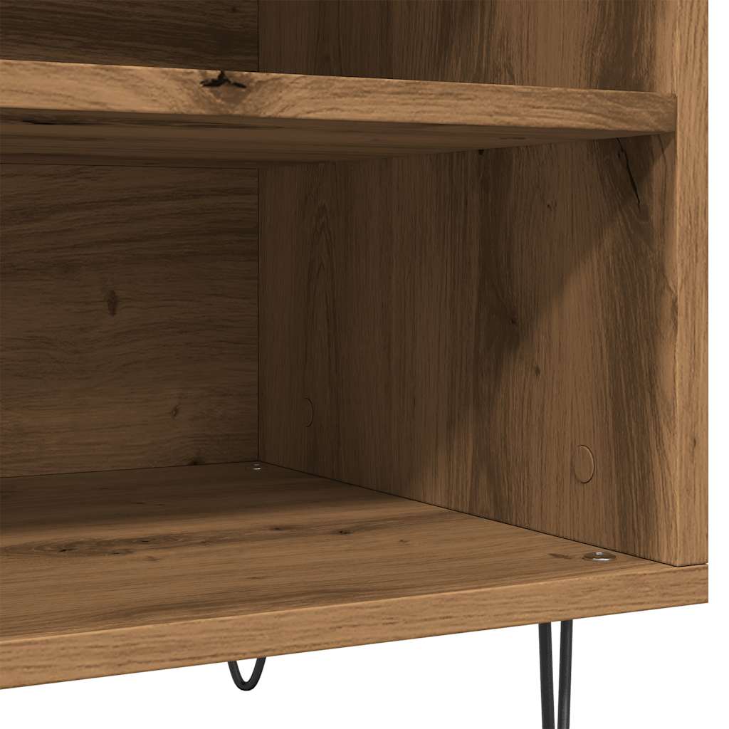 Record Cabinet Artisan Oak 84.5x38x48 cm Engineered Wood