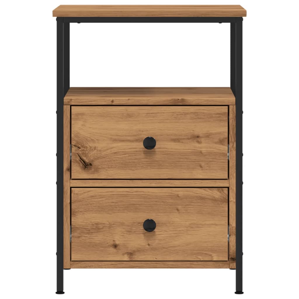Bedside Cabinet Artisan Oak 34x35.5x50 cm Engineered Wood