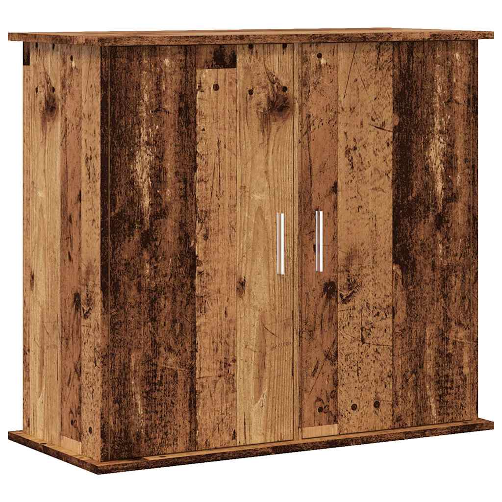 Aquarium Stand Old Wood 81x36x73 cm Engineered Wood