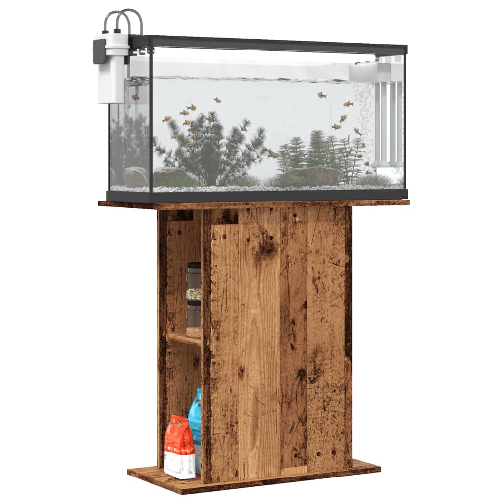Aquarium Stand Old Wood 36x75x72.5 cm Engineered Wood