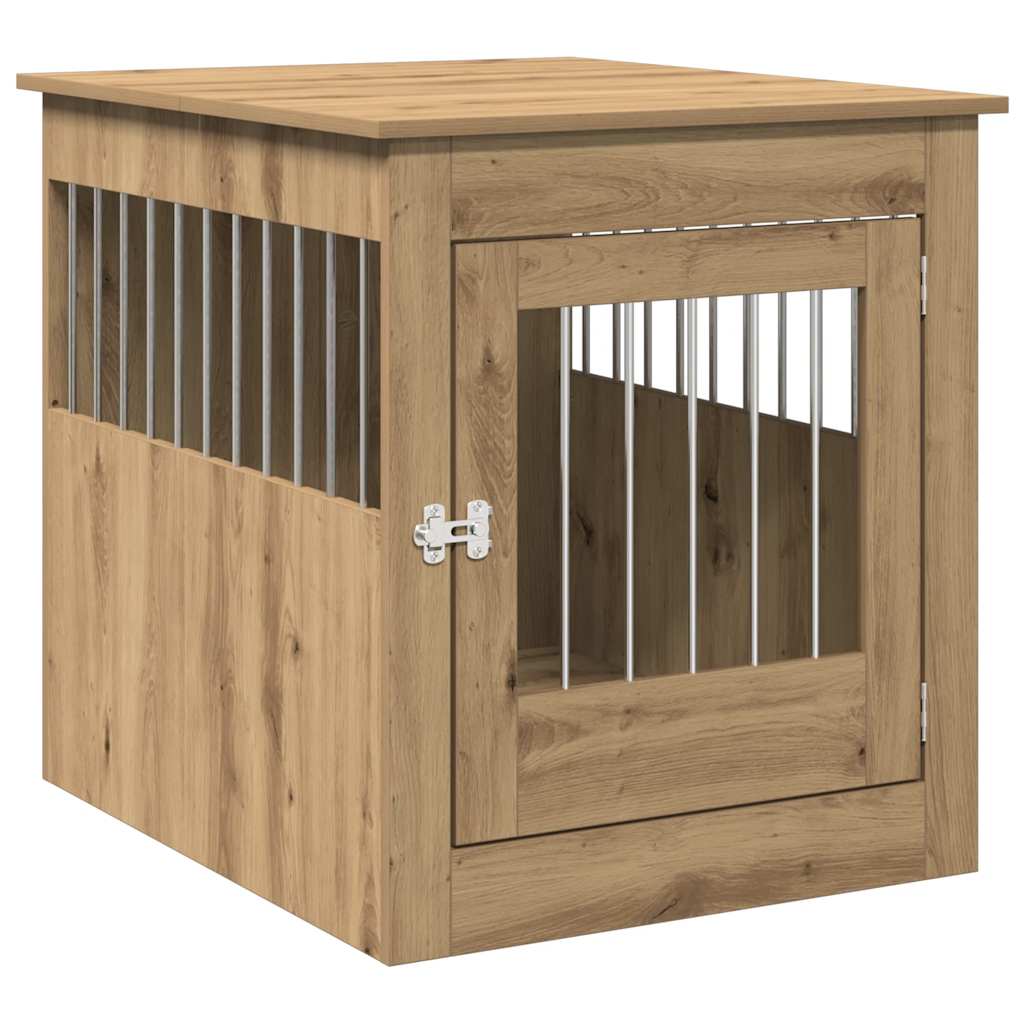 Dog Crate Furniture Artisan Oak 64.5x80x71 cm Engineered Wood