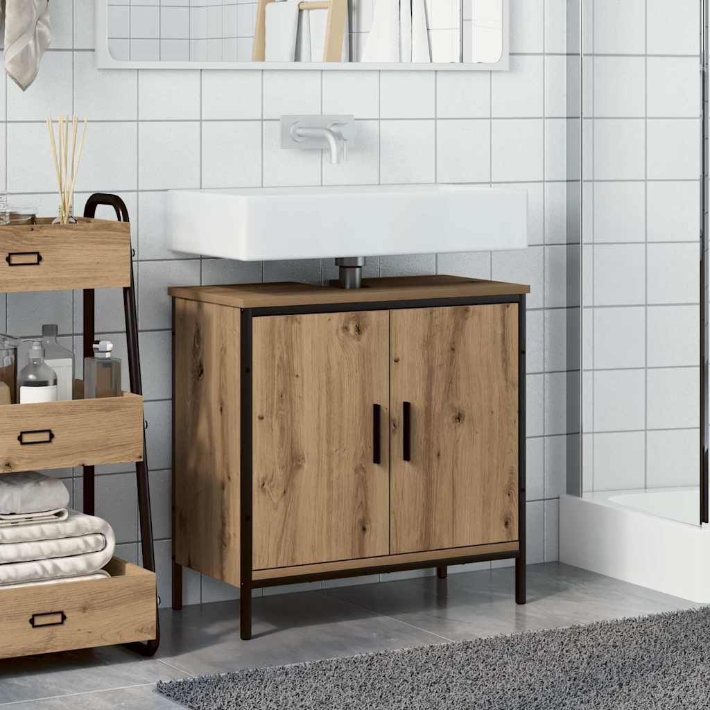 Sink Cabinet Artisan Oak 60x30x60 cm Engineered Wood