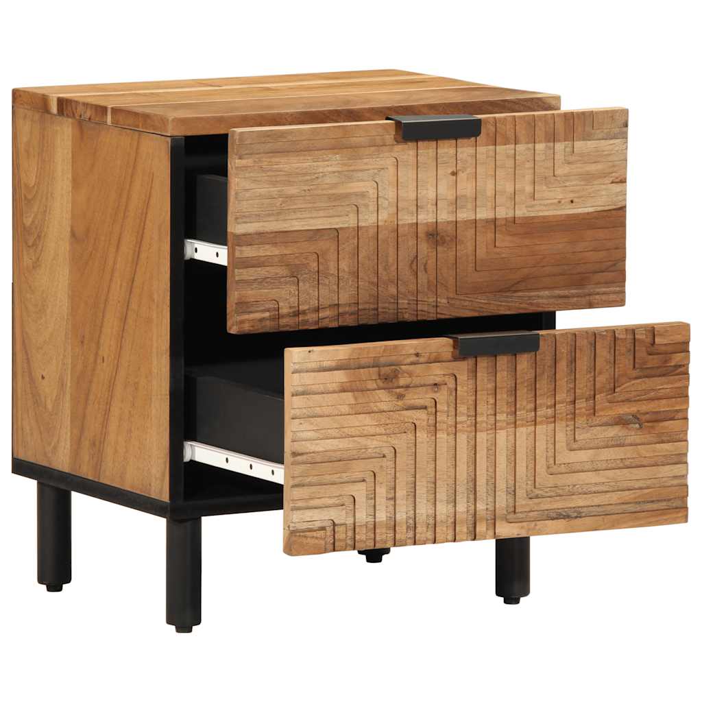 Bedside Cabinet 40x33x46 cm Solid Wood Acacia