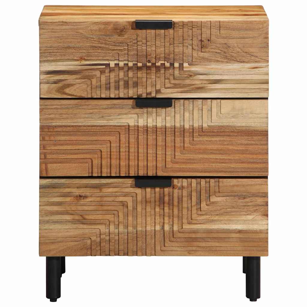 Bedside Cabinet Brown 50 x 33 x 62 cm Solid acacia wood