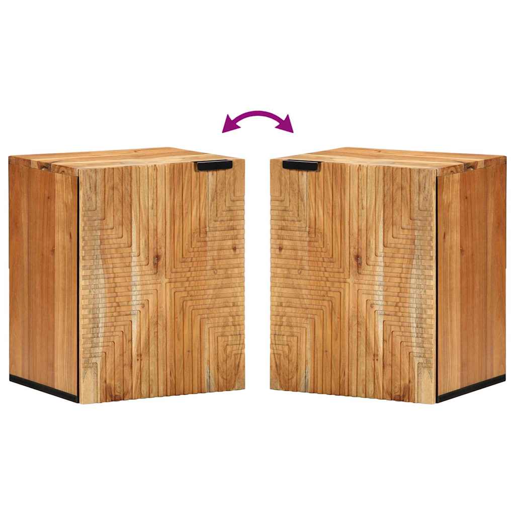 Bathroom Hanging Cabinet with Shelf Brown 38 x 33.5 x 48 cm