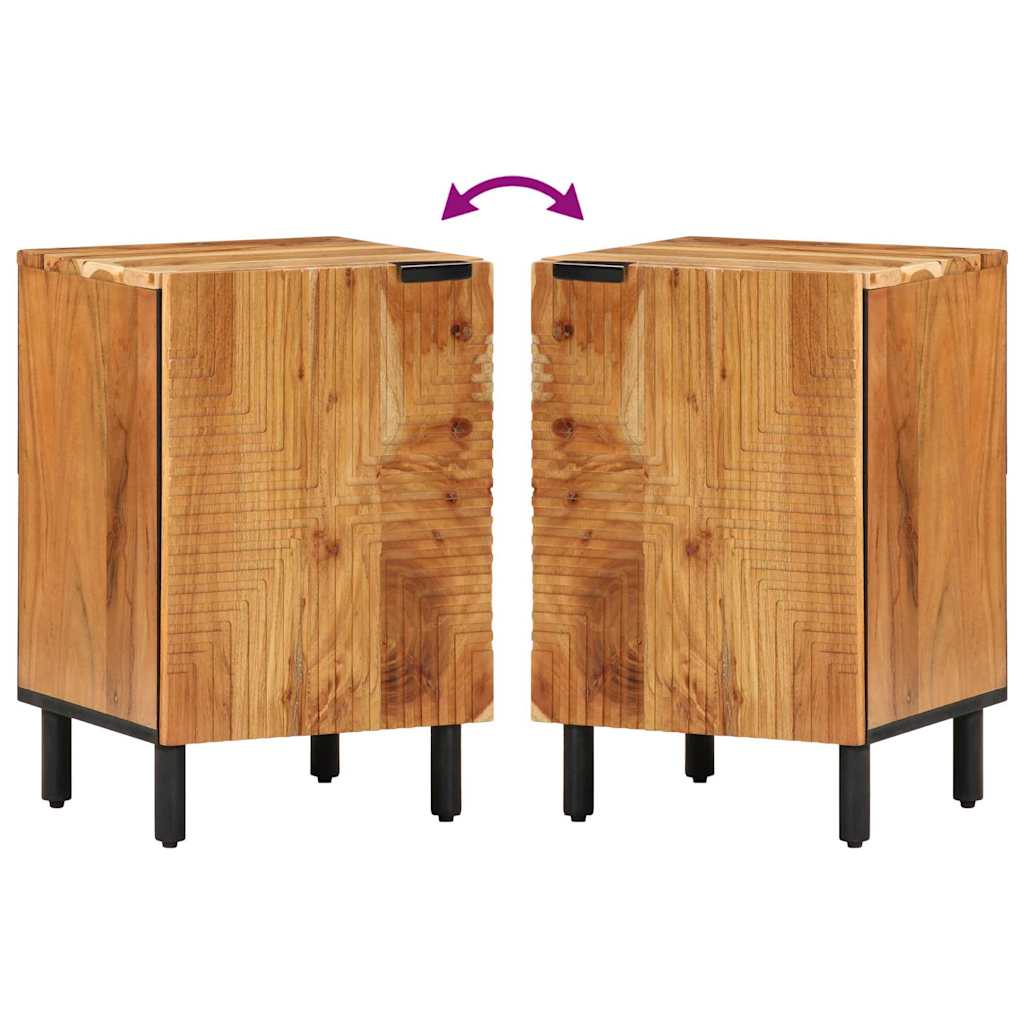 Bathroom Cabinet Brown 38 x 33.5 x 58 cm Solid Acacia wood