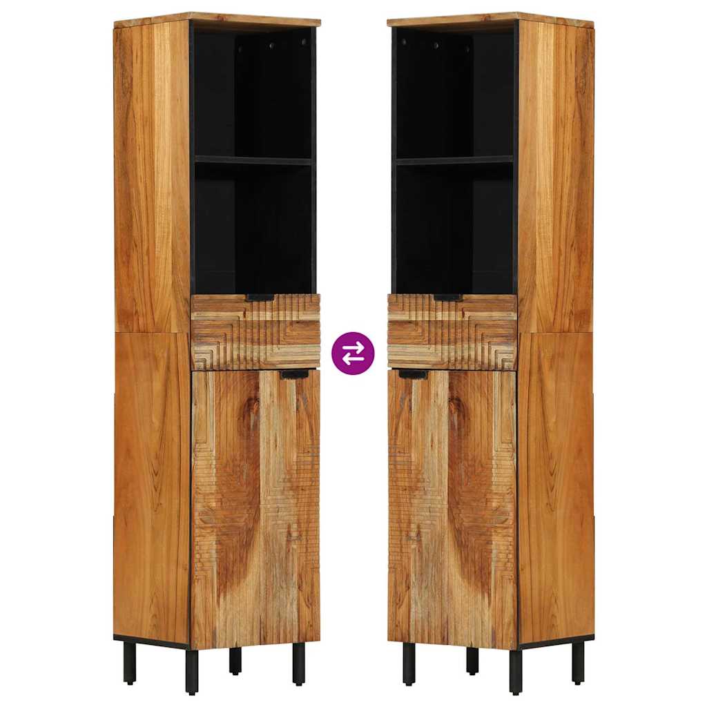 Bathroom Cabinet Brown 38 x 33 x 160 cm Solid Acacia wood