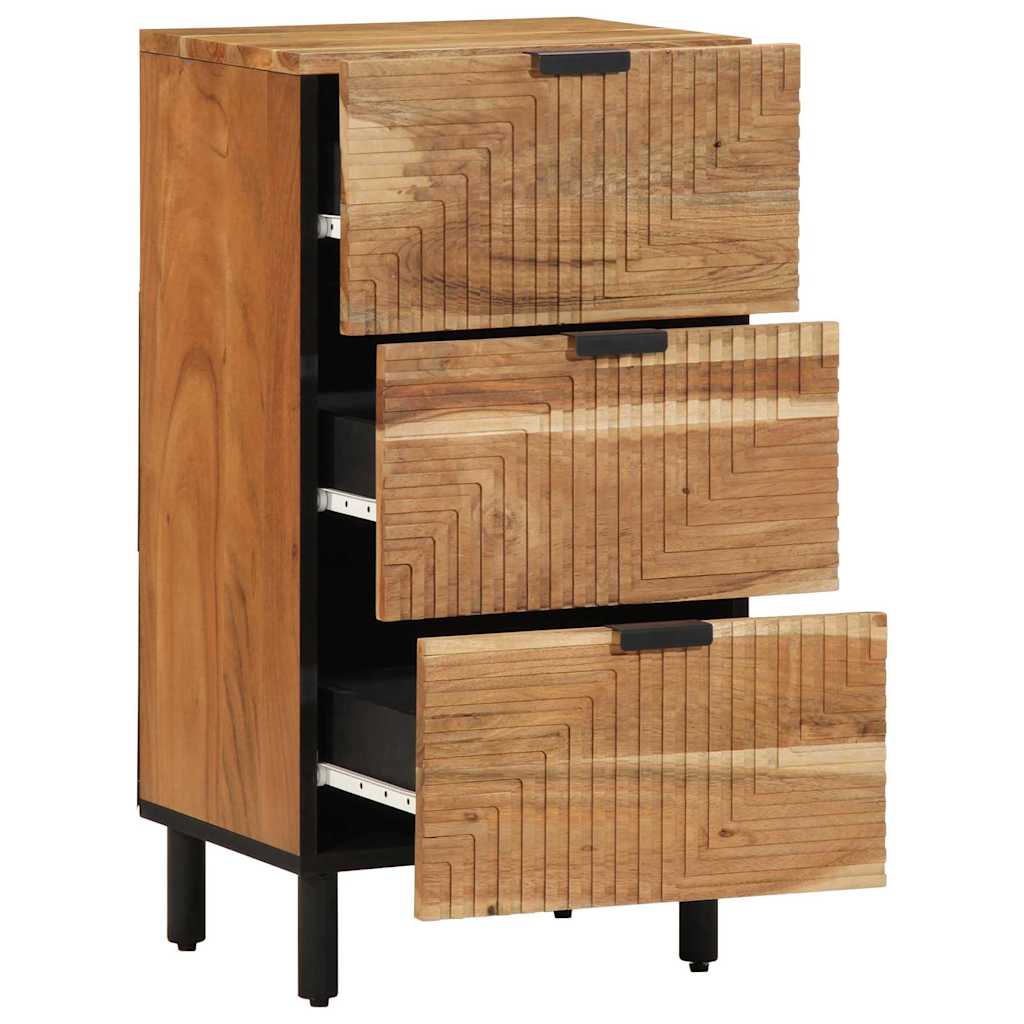 Sideboard with Shelf Brown 40 x 33 x 75 cm Solid Acacia wood