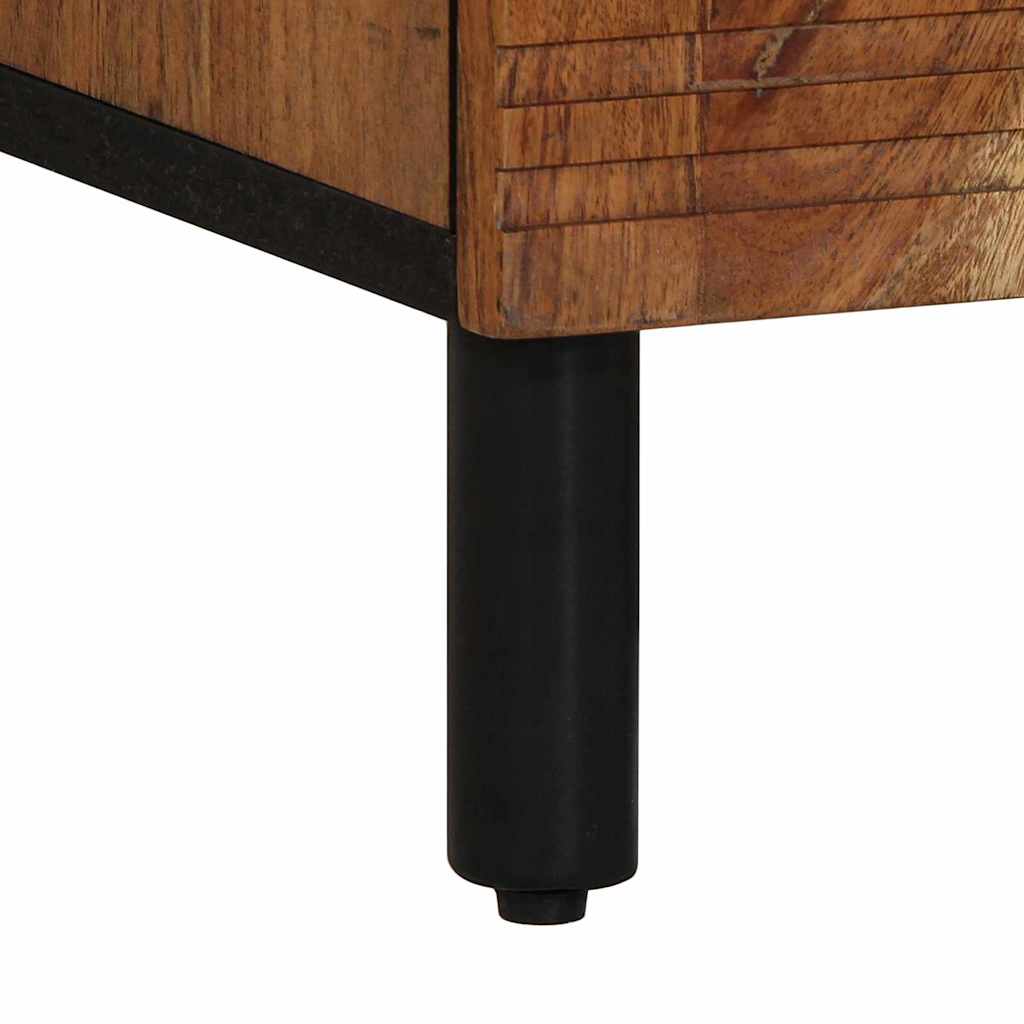 Sideboard with Shelf Brown 60 x 33 x 75 cm Solid Acacia wood