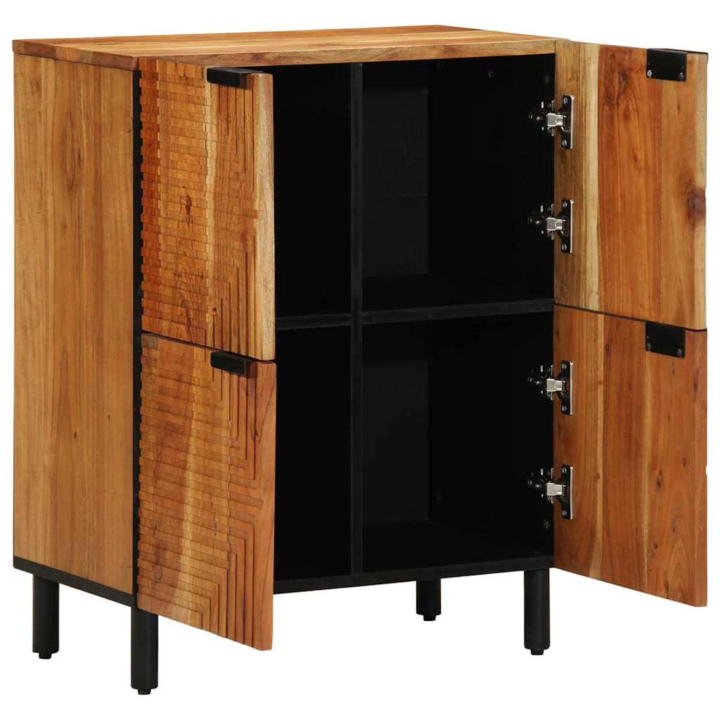 Sideboard with Shelf Brown 60 x 33 x 75 cm Solid Acacia wood