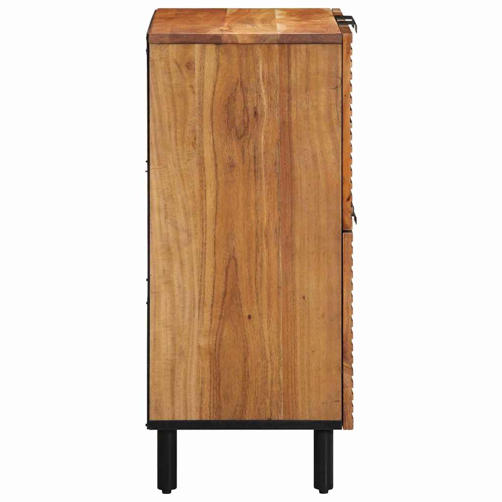 Sideboard with Shelf Brown 60 x 33 x 75 cm Solid Acacia wood
