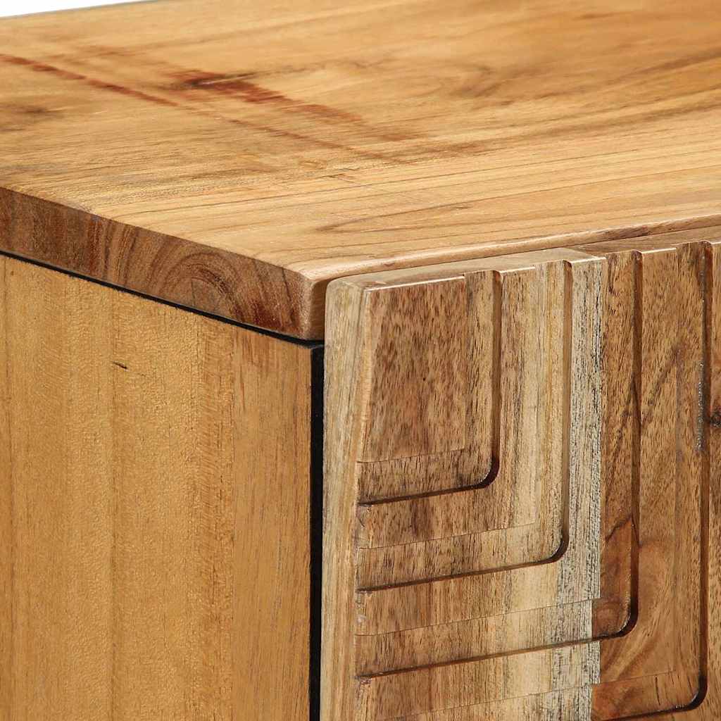 Sideboard with Shelf Brown 90 x 33 x 75 cm Solid Acacia wood