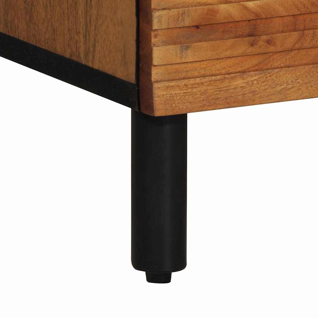 Highboard with Shelf Brown 60 x 33 x 100 cm Solid Acacia wood