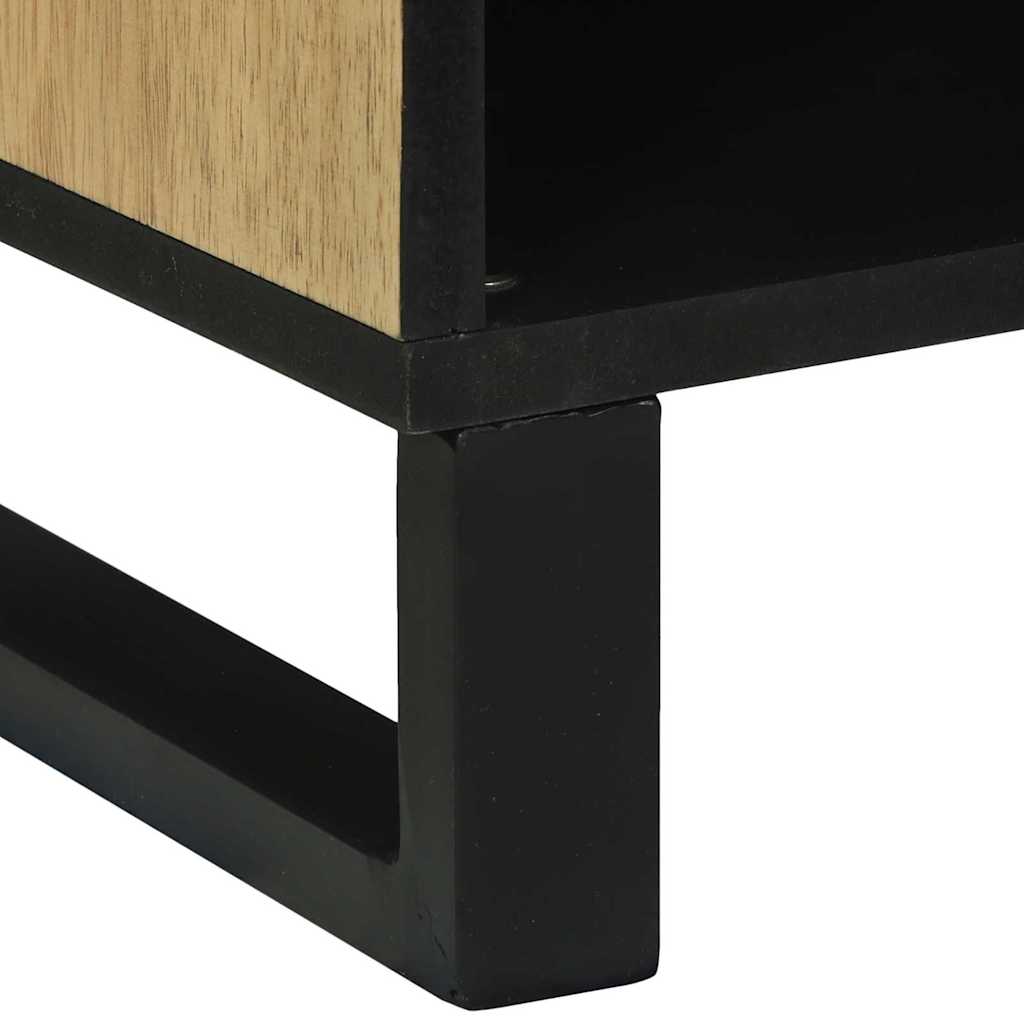 Media Storage Cabinet Brown 80 x 33.5 x 46 cm Solid mango wood