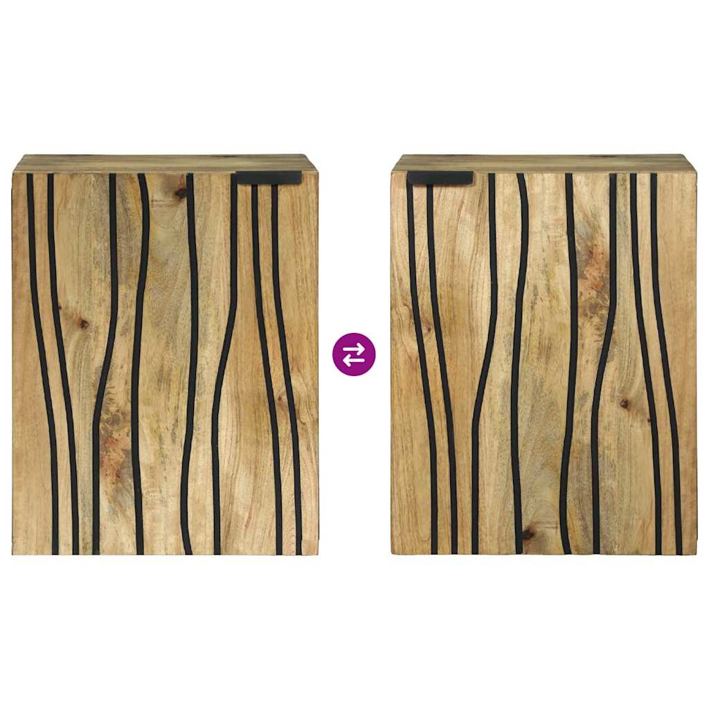 Sink Cabinet Brown and Black 38 x 33.5 x 48 cm Engineered wood