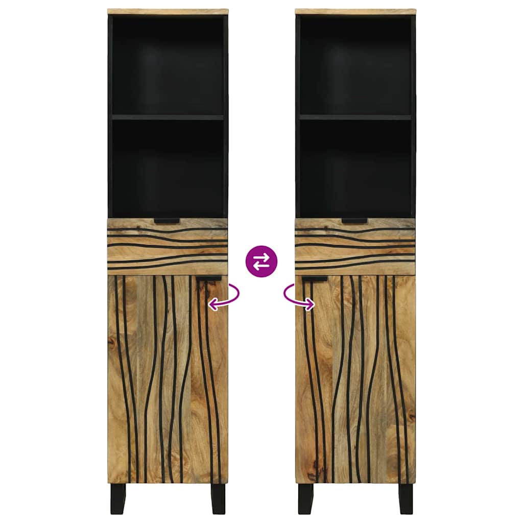 Bathroom Cabinet Brown 38 x 33 x 160 cm Solid Mango wood