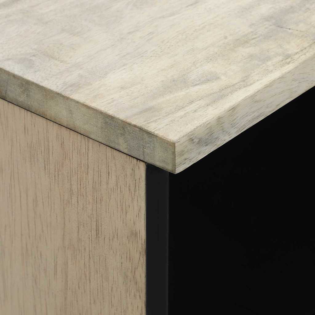 TV Cabinet with Drawer White 70 x 33 x 46 cm Solid mango wood