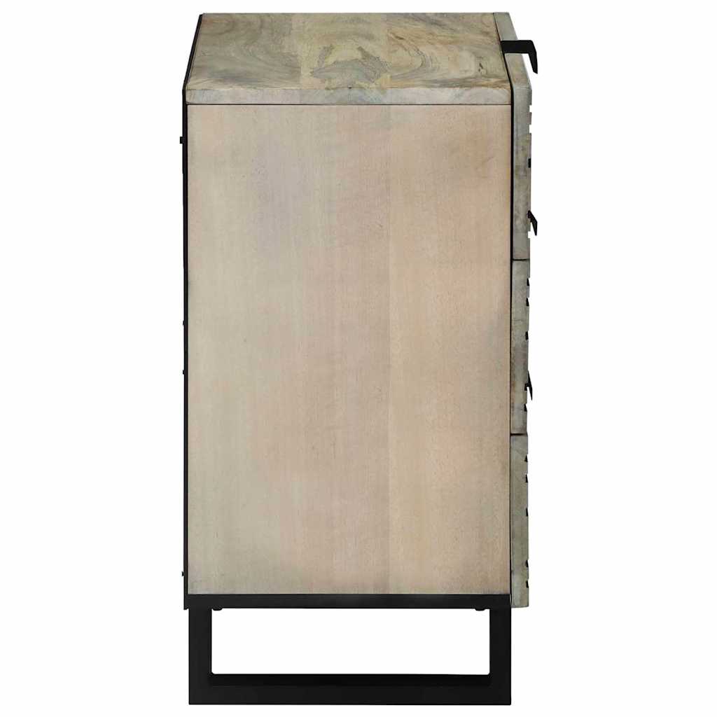 Bedside Cabinet with Drawer White and black 50 x 33 x 60 cm