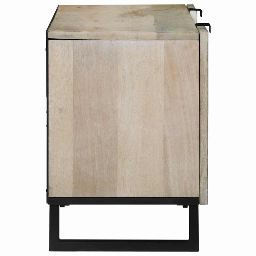 Media Storage Cabinets & Racks White and Black 105 x 33 x 46 cm