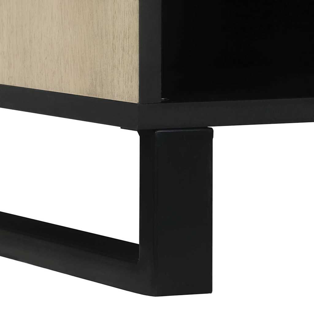 Media Storage Cabinets & Racks White and Black 80 x 33 x 46 cm