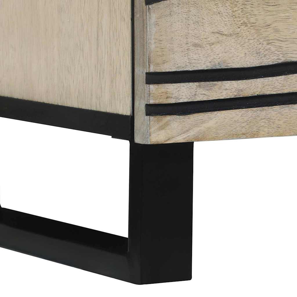 Media Storage Cabinets & Racks White and Black 80 x 33 x 46 cm